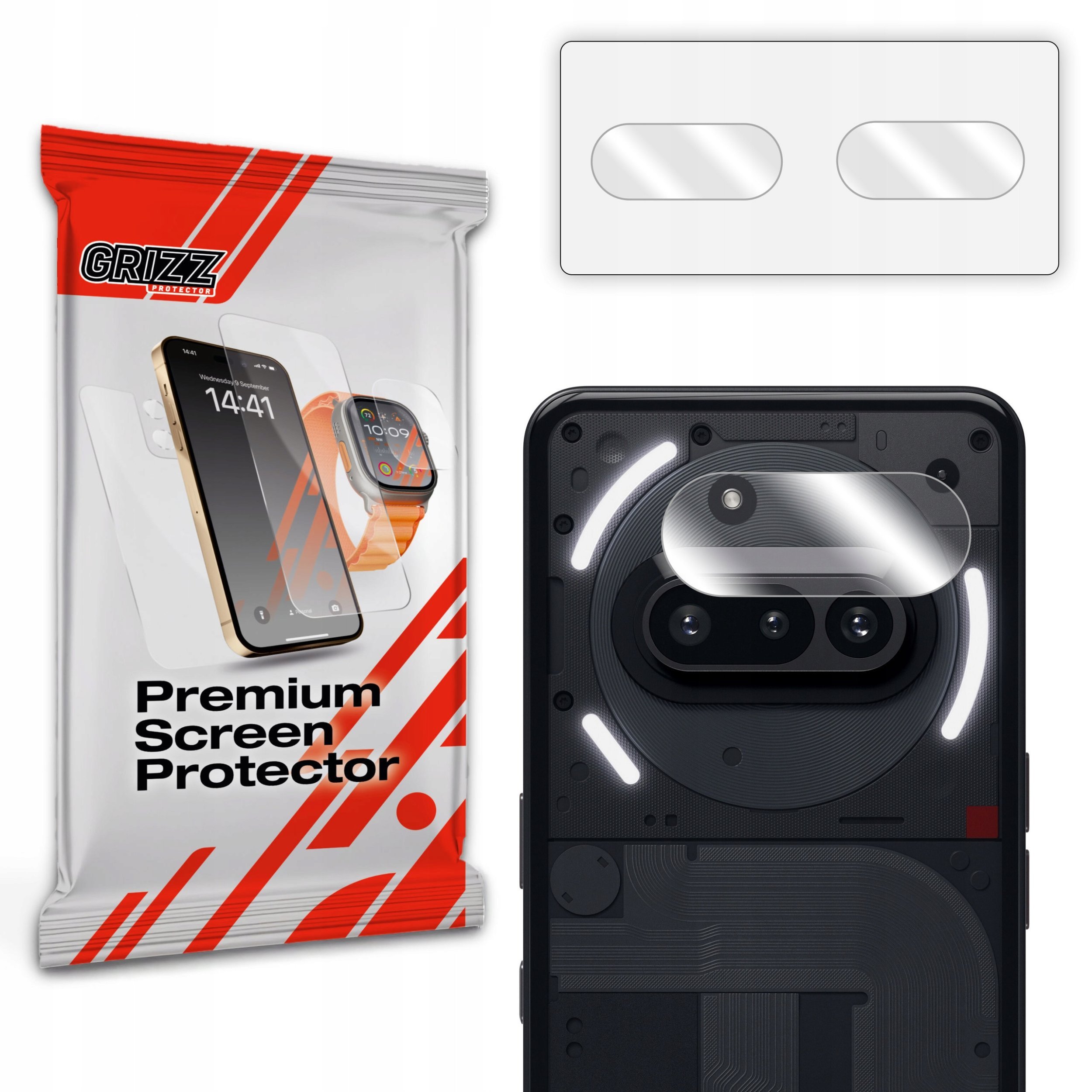 Szkło na aparat GrizzGlass HybridGlass Camera do Nothing Phone (3a)