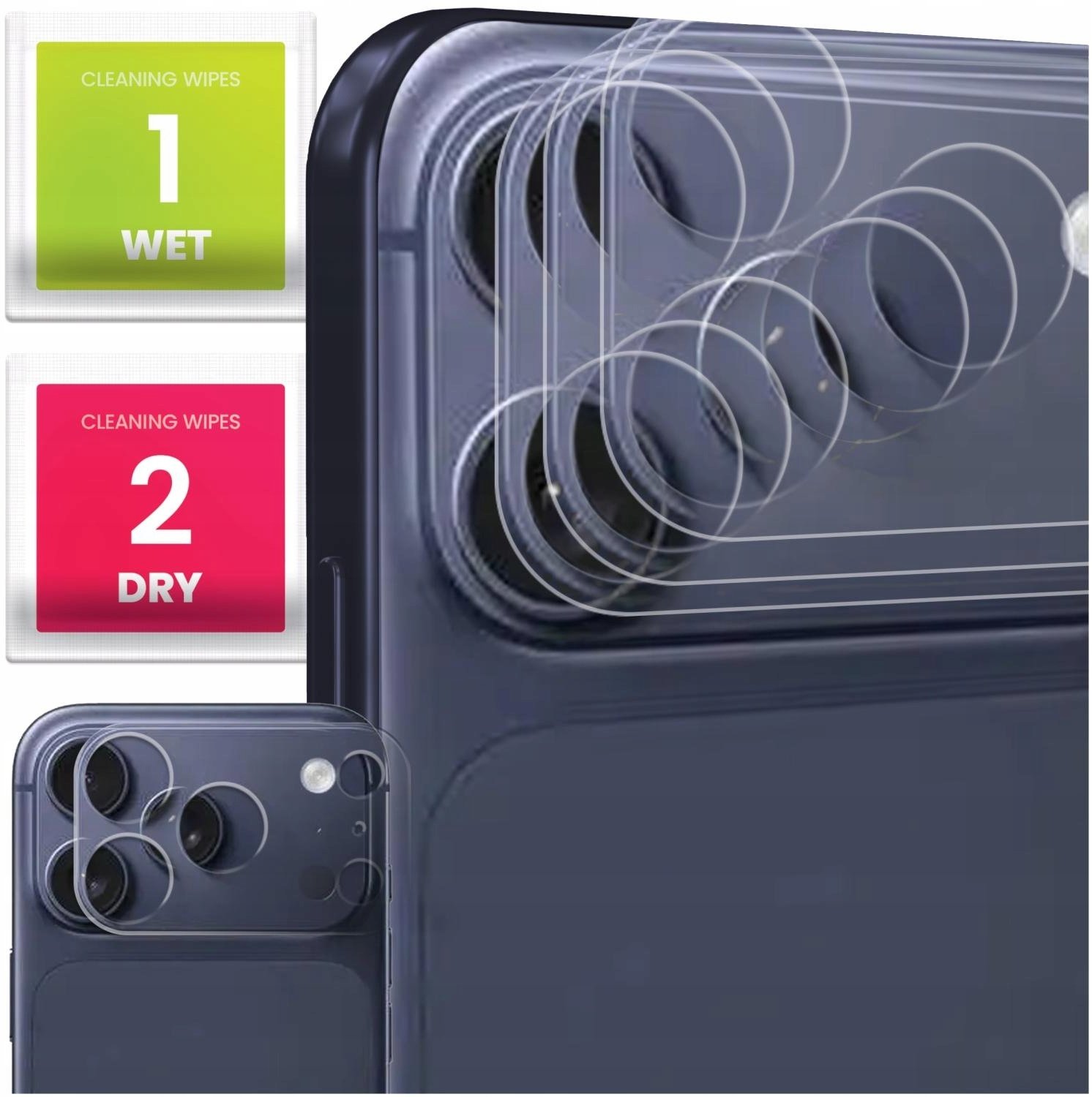 Hello Case 3-PAK Szkło Na Aparat Do Apple iPhone 17 Pro 9H