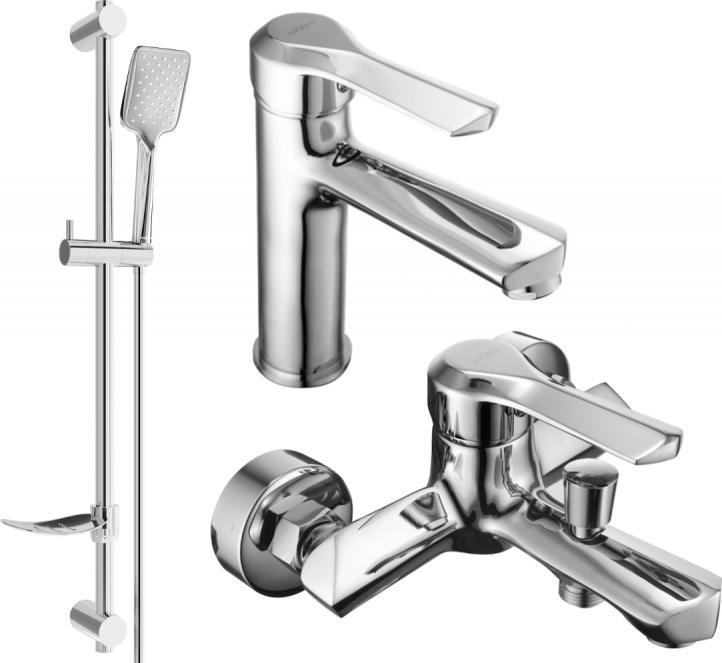 Bateria wannowa Mexen Mexen Sabre DF62 zestaw wannowy, chrom - 72103DF62-00