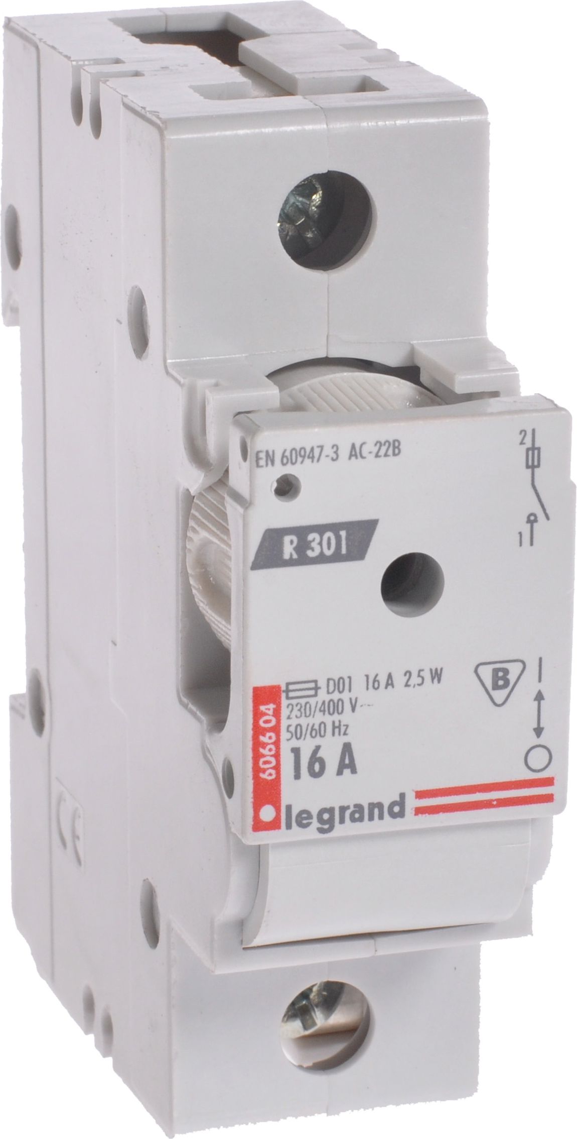 Legrand Rozłącznik bezpiecznikowy R 301 16A 1P - 606604