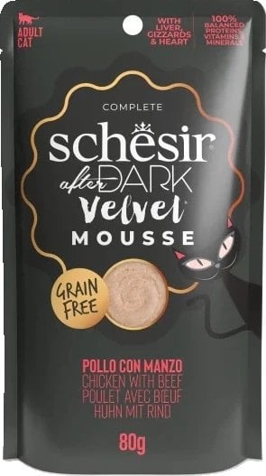 Schesir After Dark Karma dla Kota Kurczak Wołowina 80g