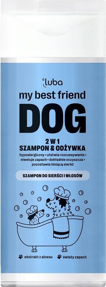 Luba my best friend DOG szampon i odżywka 2w1 dla psów 200ml