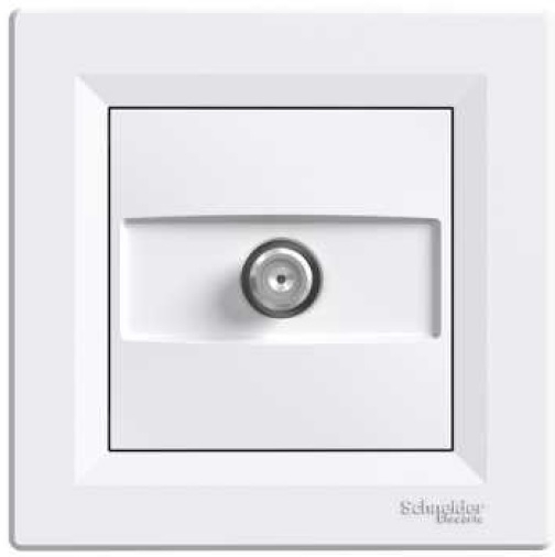Schneider Electric Gniazdo antenowe Asfora Sat końcowe 1dB białe (EPH3700121)