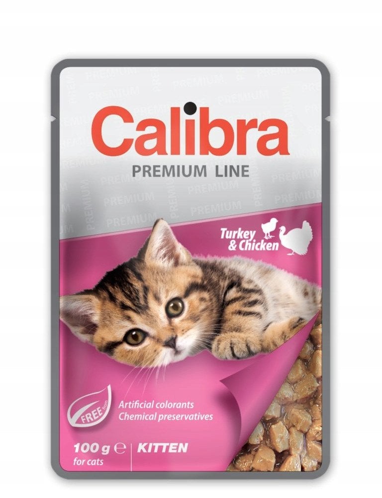 CALIBRA CAT premium kitten turkey & chicken 100g