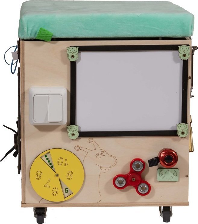 5five Pufa manipulacyjna LAS z siedziskiem kółeczkami 31