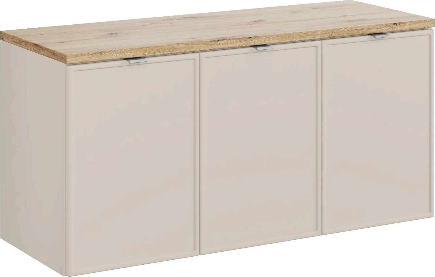 Szafka pod umywalkę nablatową BELLA CASHMERE 82-120-3D z blatem 120cm kaszmir/dąb artisan COMAD