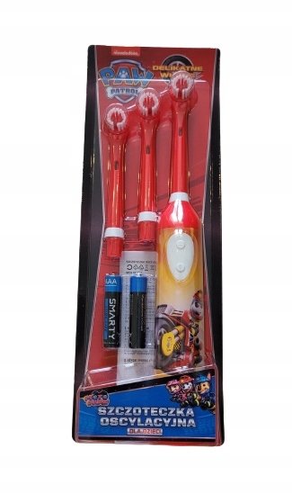 Psi Patrol Szczoteczka oscylacyjna dla dzieci MOTO czerwona