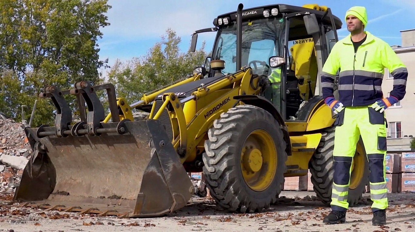 POLSTRIP - Bluza polarowa z pasami odblaskowymi - żółto-pomarańczowy 3XL