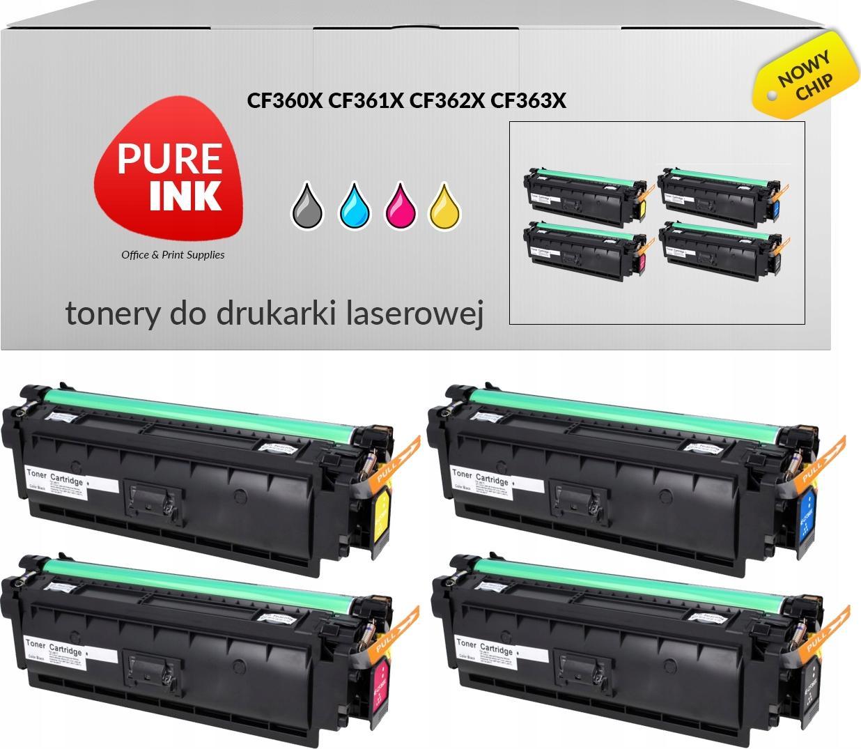 Toner Pureink Zestaw CMYK Zamiennik HP508X