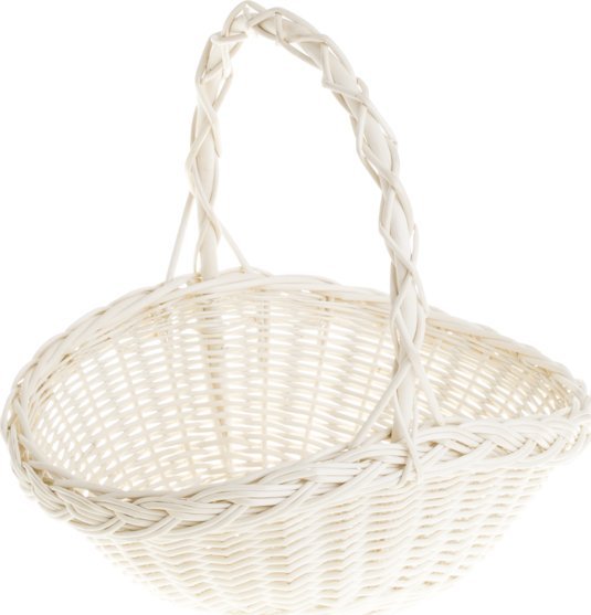 WickerPL Kosz prezentowy biały