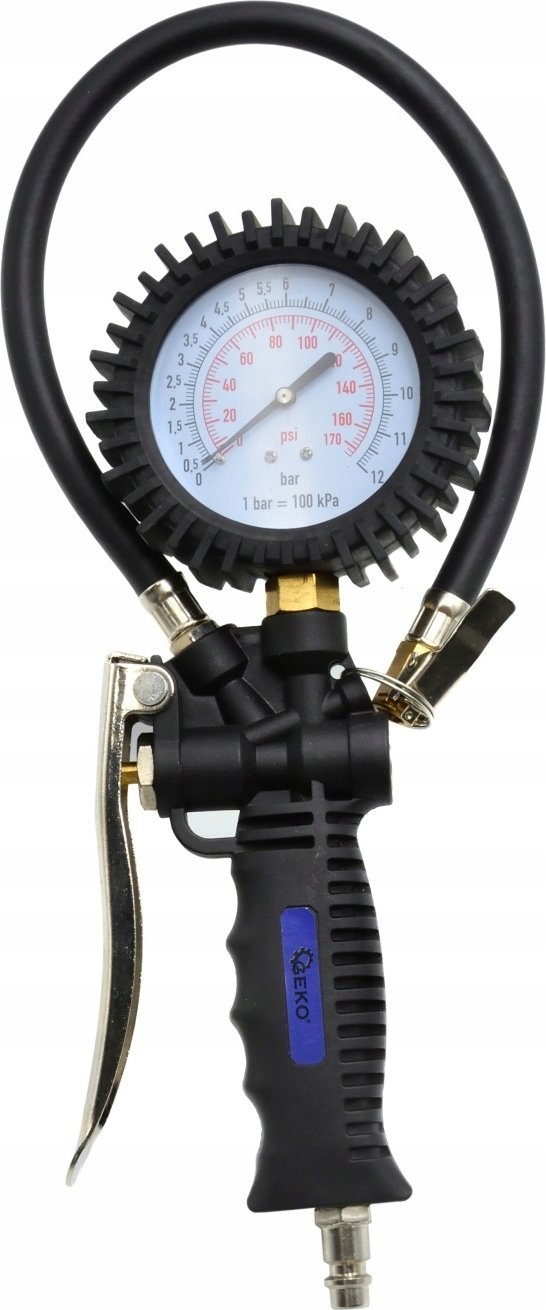 Geko PISTOLET DO POMPOWANIA KÓŁ Z MANOMETEM TG-49 GEKO