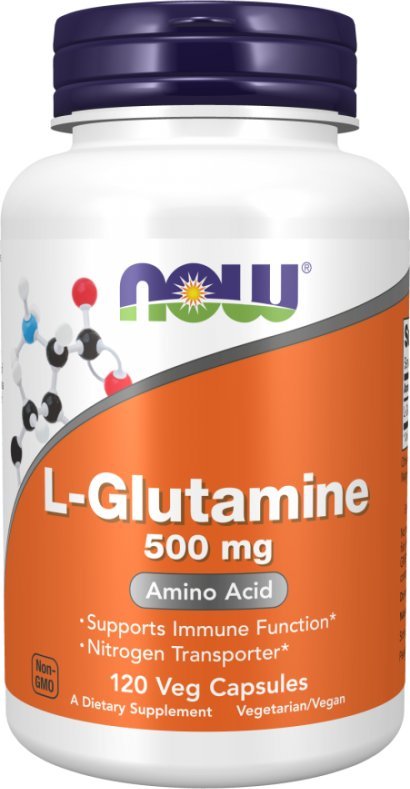 NOW Foods Now Foods L-Glutamina 500 mg - 120 kapsułek
