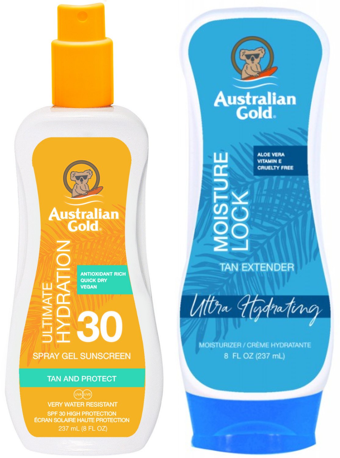 Australian Gold Żel W Sprayu Z Filtrem SPF30 + Moisture Lock 237ml
