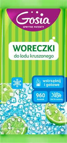Gosia Woreczki do lodu Gosia "Wstrząśnij i gotowe"- Lód kruszony 8szt.