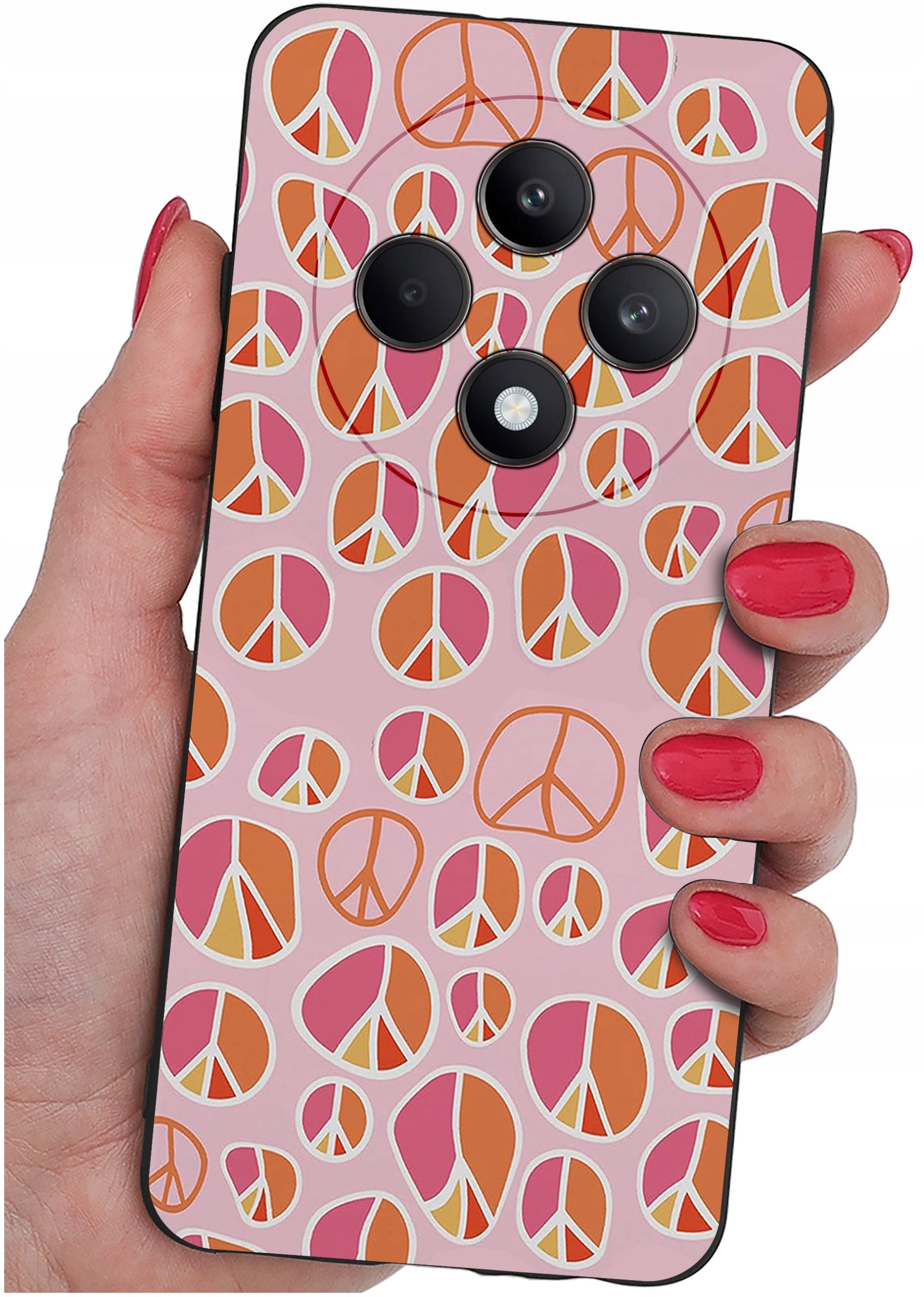 Etui do Oppo Reno 12 F 5G | 12 FS 5G WZORY |SILIKONOWE MATT CASE + SZKŁO 9H