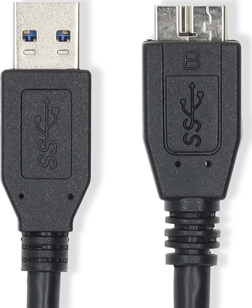Kabel USB Nedis USB-A - micro-B 1 m Czarny (CCGL61500BK10)