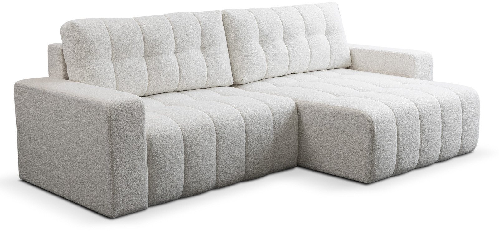 Narożnik Palermo w tkaninie BRAVO z funkcją spania i pojemnikiem na pościel