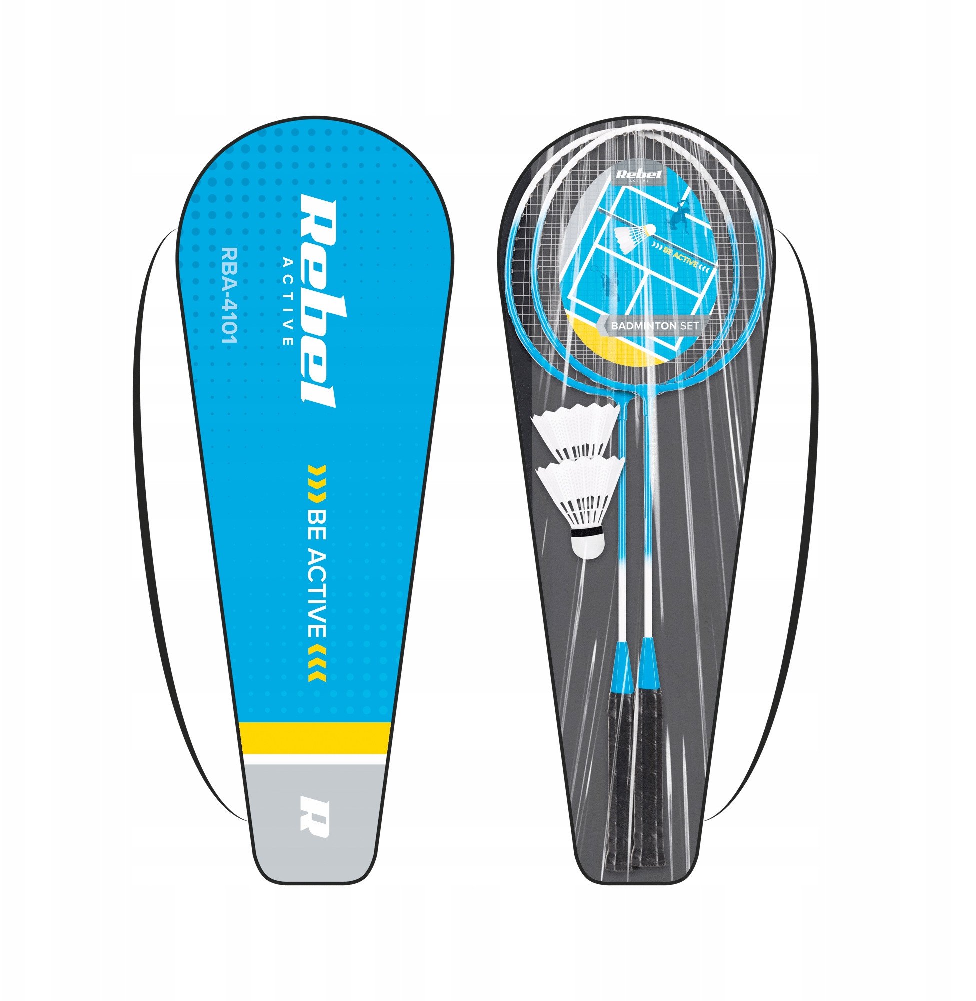 Zestaw do badmintona, stal hartowana, REBEL ACTIVE