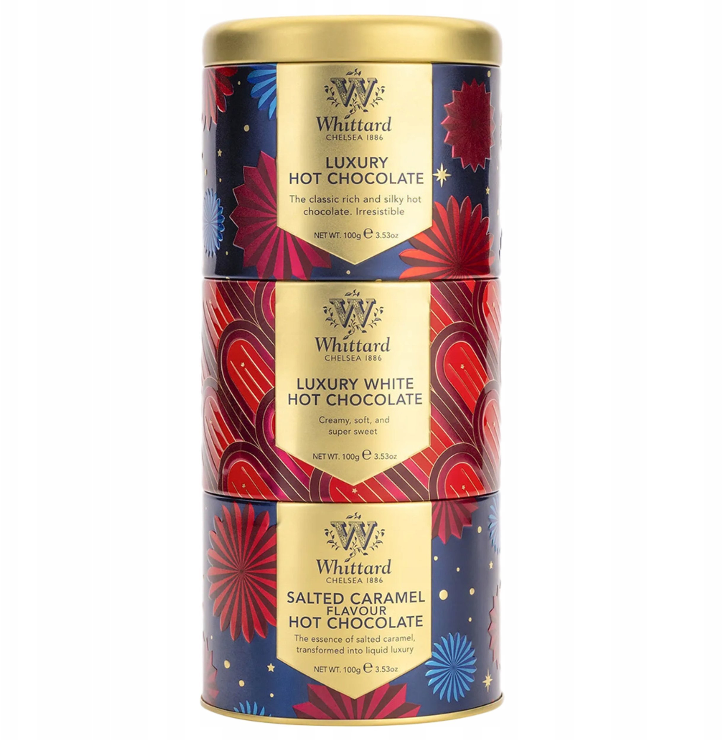 Hot chocolate set Whittard of Chelsea Luxury, 3 x 100 g