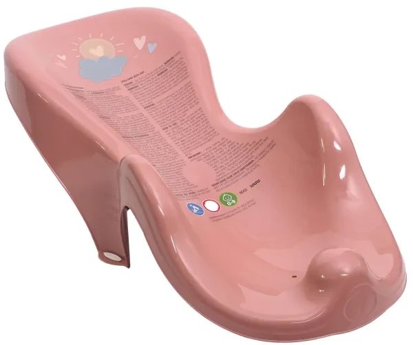 Fotelik do kąpieli antypoślizgowy Meteo różowy ME-003-123 Tega Baby