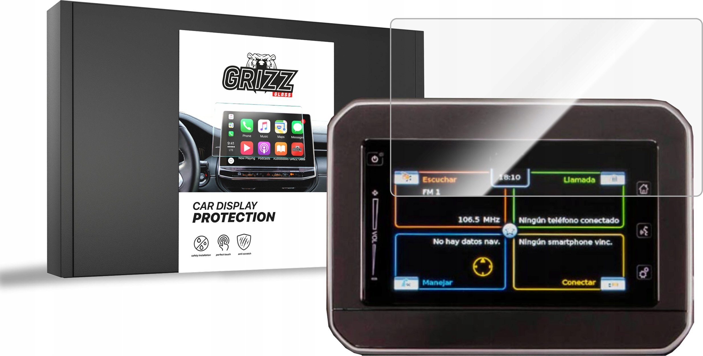 GrizzGlass Folia ceramiczna GrizzGlass CarDisplay Protection do Suzuki SX4 S-Cross 7" 2016