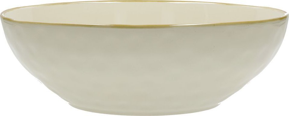 NPC Polska Rose&Tulipani Zestaw 2 misek do sałatek z kamionki 26 cm kość słoniowa