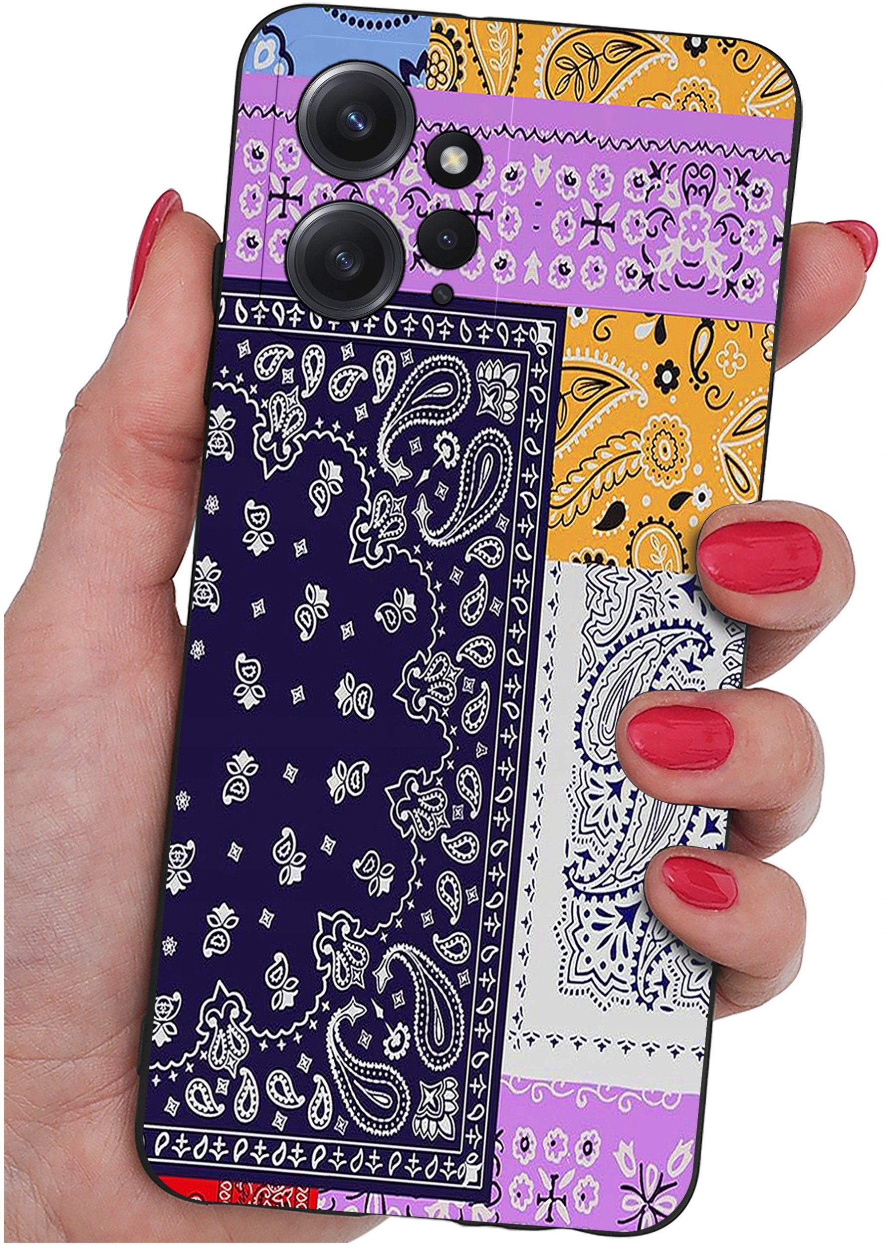 krainaGSM ETUI do Xiaomi Redmi Note 12 4G SILIKONOWE MATT CASE + SZKŁO 9H