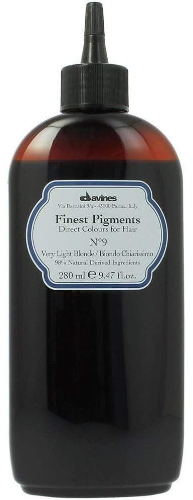 Davines, Finest Gloss, Natural Ingredients, Hair Colouring Pigment, N.9 Very Light Blonde, 280 ml None
