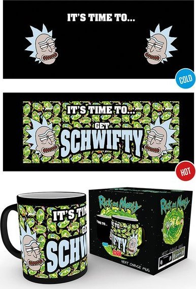 Rick and Morty Get Schwifty - magiczny kubek 300 ml
