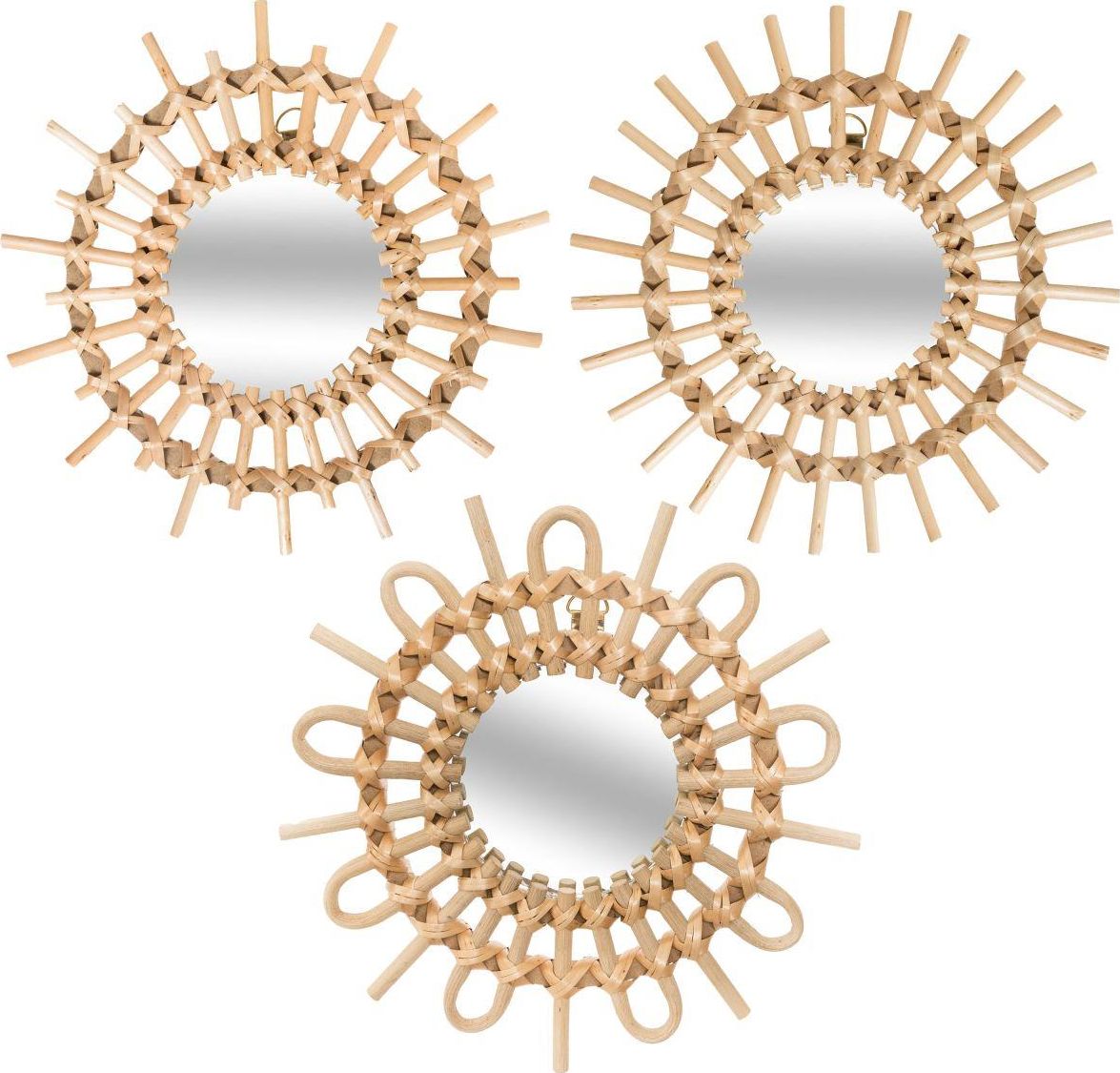 Atmosphera Komplet 3 luster ściennych Sun 28 cm