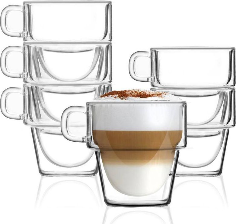 Vialli Design Szklanki termiczne z podwójną ścianką 6szt. 280ml Senso 27442