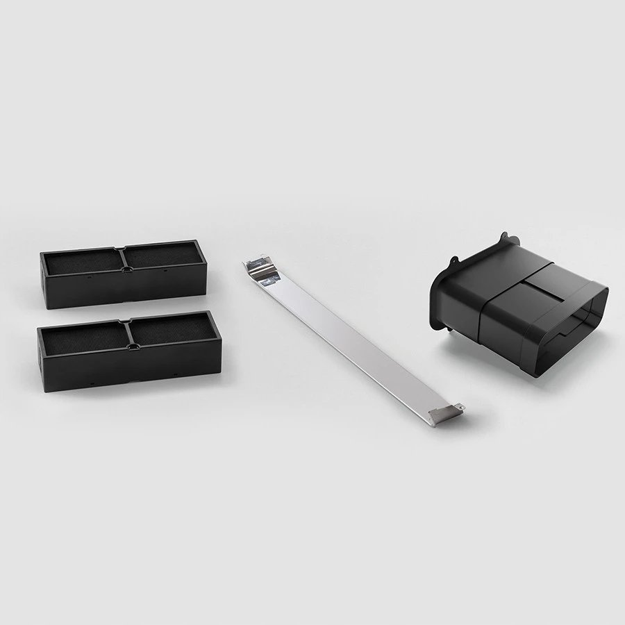 Elica Elica KIT0180522, Cooker hood filter, Black, 13.7 cm, 22.3 cm, Rear, Elica