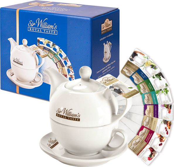 Sir Williams Zestaw Porcelanowy Sir William's Royal DUO & Herbata Sir William's Royal Taste