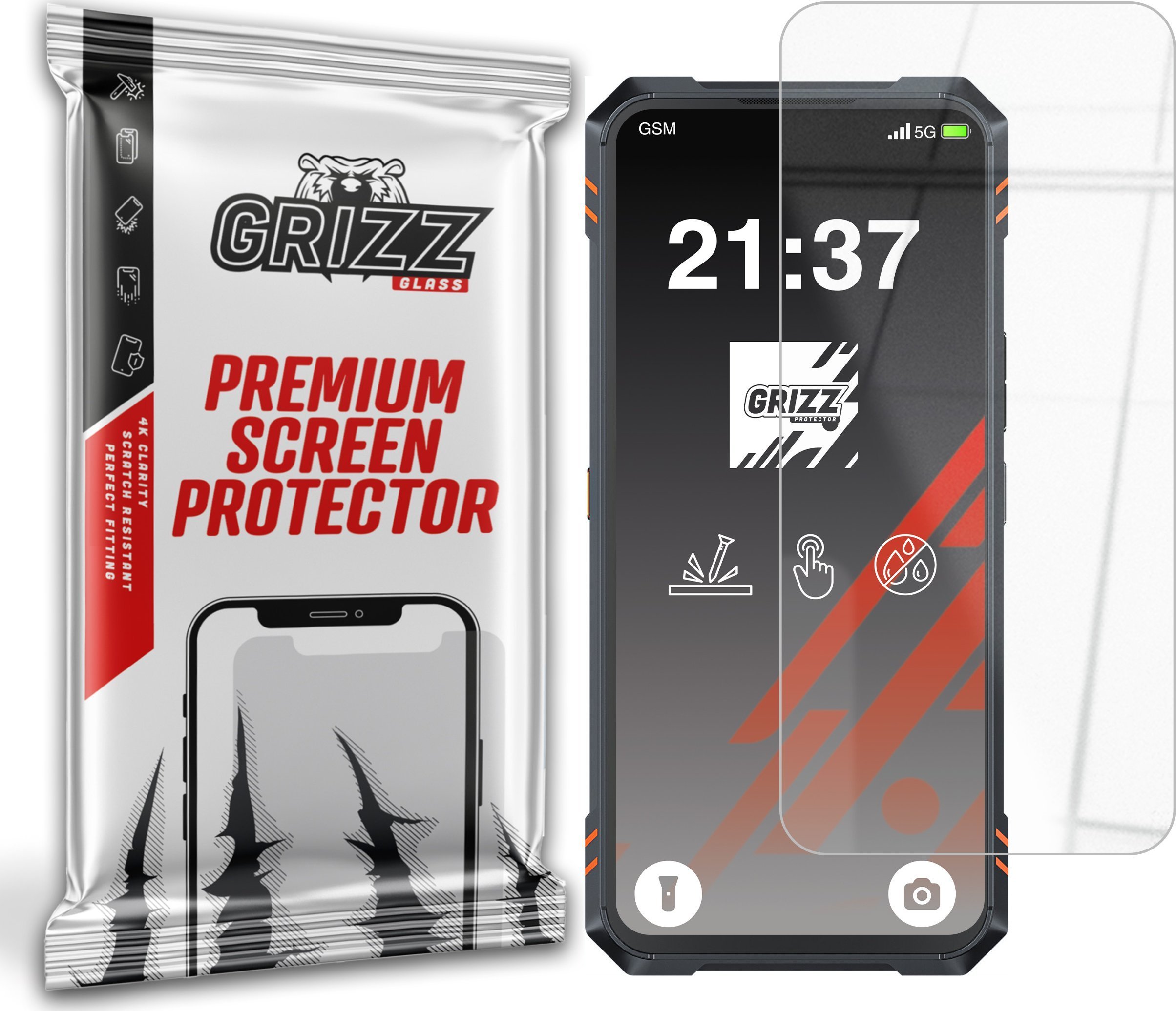 GrizzGlass Szkło hybrydowe HybridGlass do Cubot KingKong Star 2