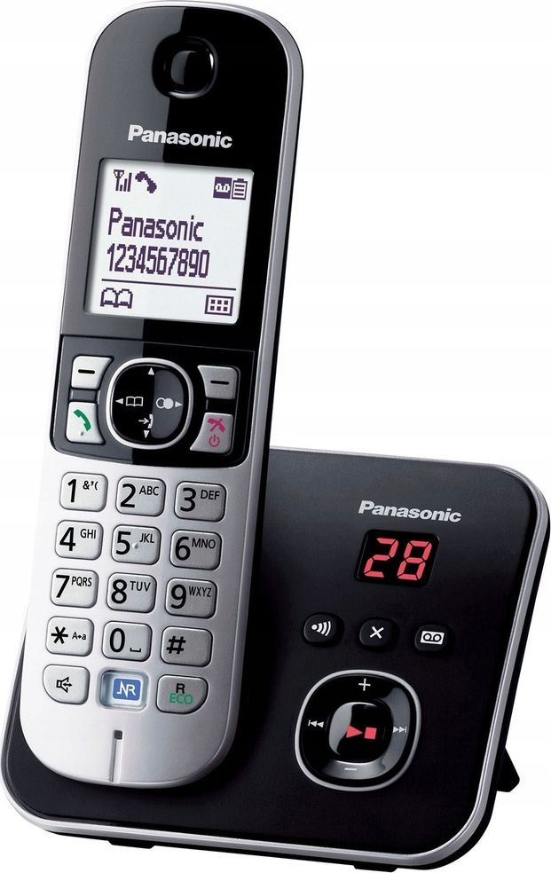 Telefon stacjonarny Panasonic KX-TG6821PDB Czarno-srebrny