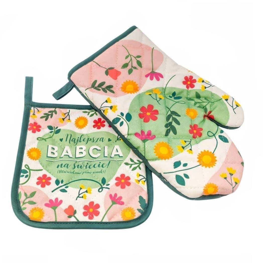 Zestaw kuchenny dla Babci z łapką i rękawicą