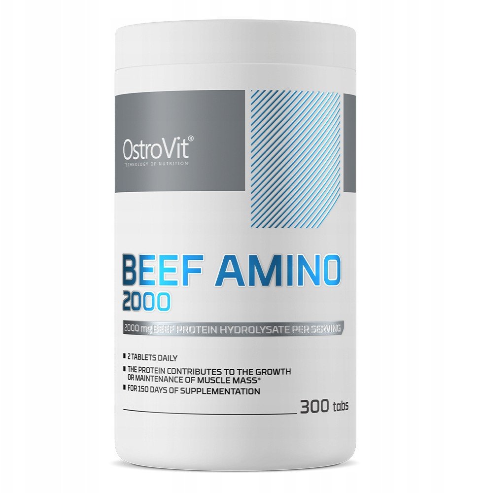 OstroVit Beef Amino 2000 mg 300 tabletek one size