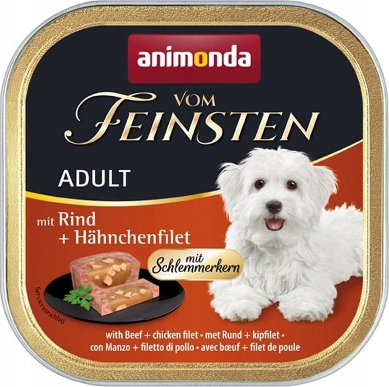 ANIMONDA PIES 150g V.FEIN ADULT WOŁOWINA + FILET Z KURCZAKA /22
