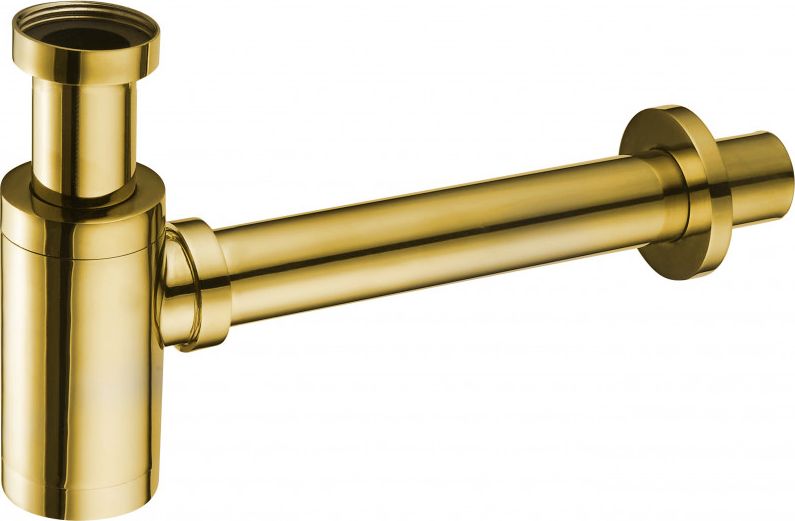 Syfon Mexen Mexen półsyfon umywalkowy okrągły złoty - 79950-50