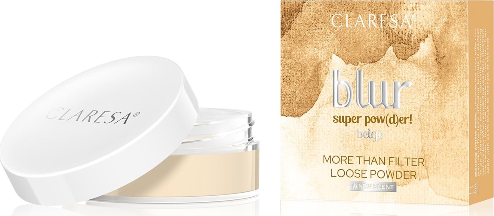Claresa CLARESA Puder sypki Blur Super Pow(D)er! - Beige 12g