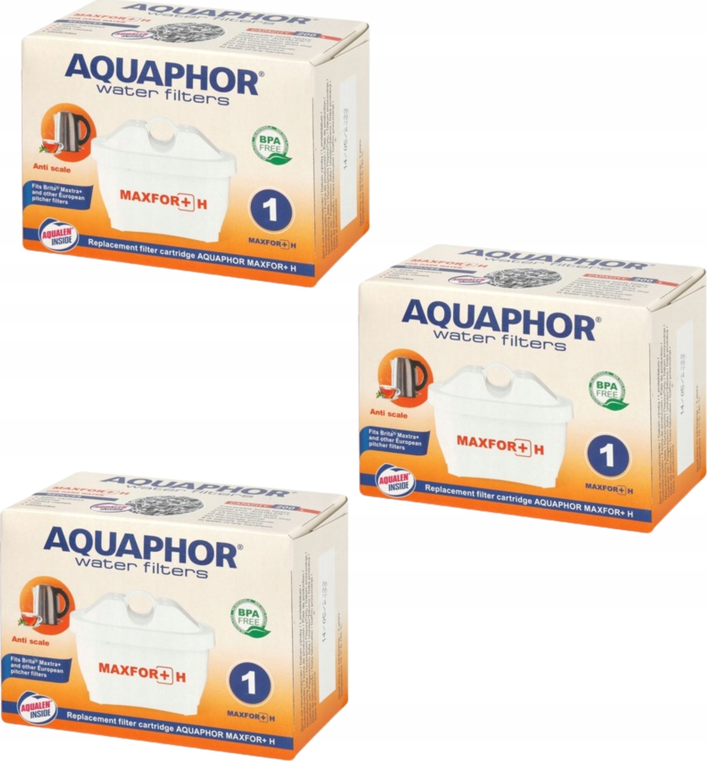 Wkład filtrujący Aquaphor Maxfor+ H 3 szt.