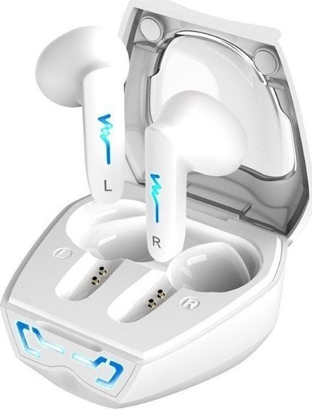 Mikrofon Genius Genius HS-M920BT, mikrofon, zmiana utworu, biała, 2.0, etui z ładowarką, sport typ USB-C