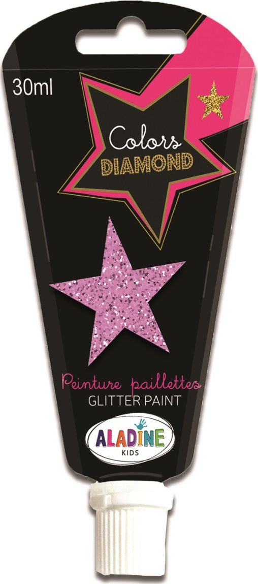 Aladine Farba brokatowa Pastelowo Różowa 30 ml