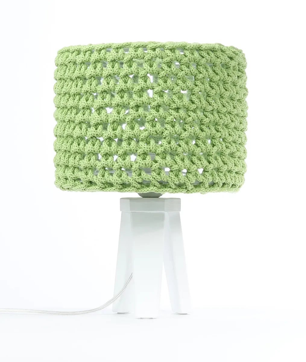 Lampa stołowa COTTON WOOD zielona BPS KONCEPT