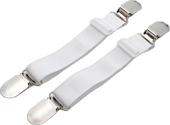 Aptel AG595A KLIPSY DO PRZEŚCIERADŁA PASKI NACIĄGAJĄCE 2szt białe