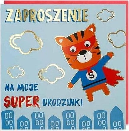 Zaproszenie Urodziny 5szt