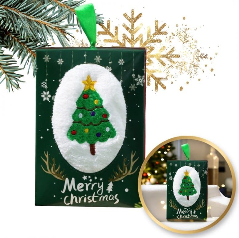 Ręcznik świąteczny motyw CHOINKA 35x35cm REC59WZ2