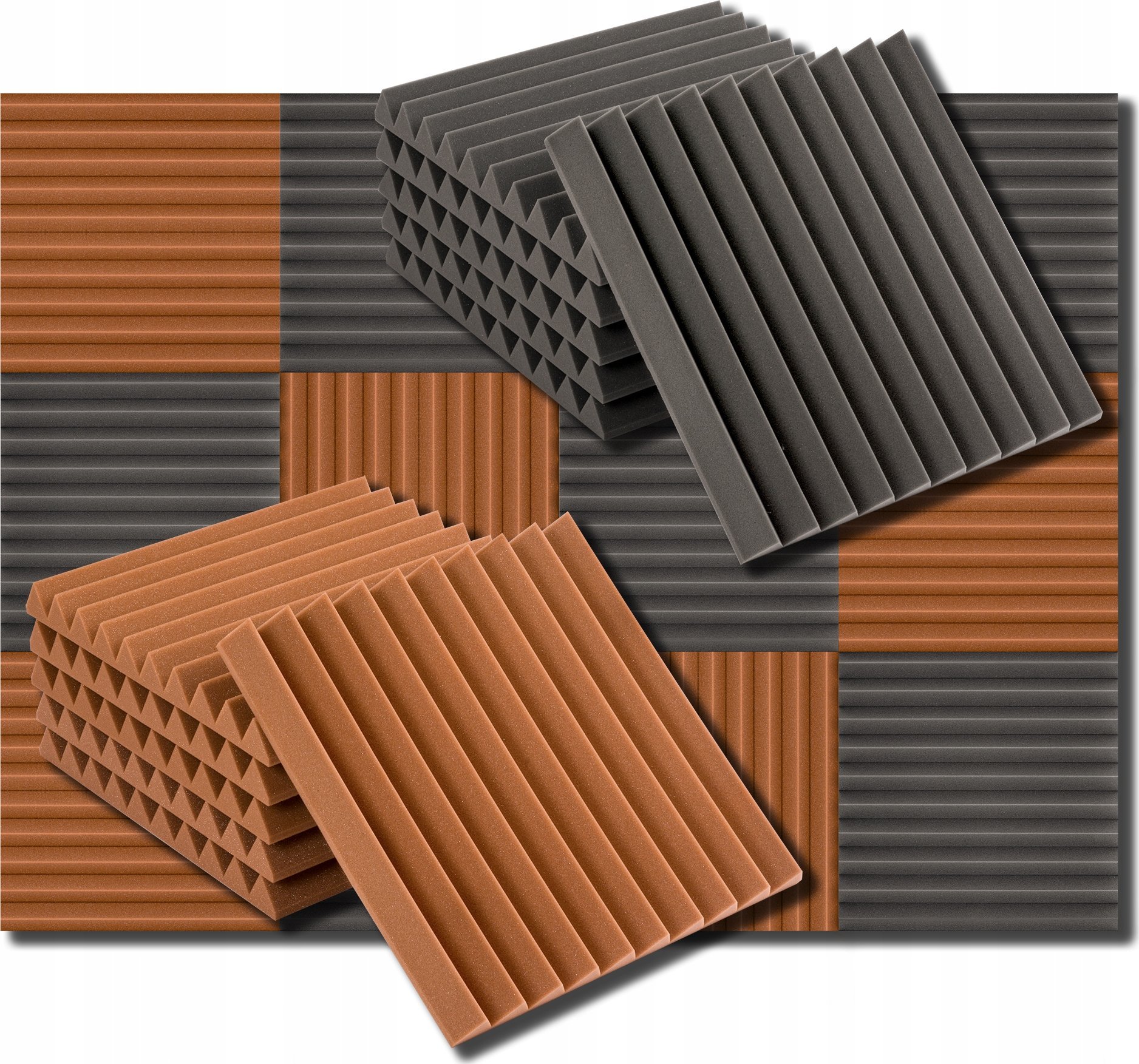 Mata akustyczna pianki gąbka kliny trójkąt miękka redukcja hałasu do wnętrz