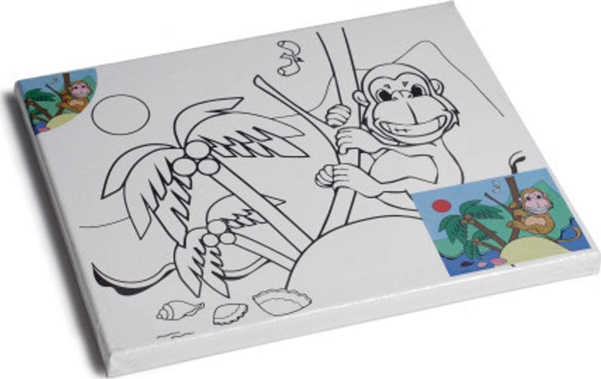 SmartMax Malerlærred med abe 24x30cm 18mm