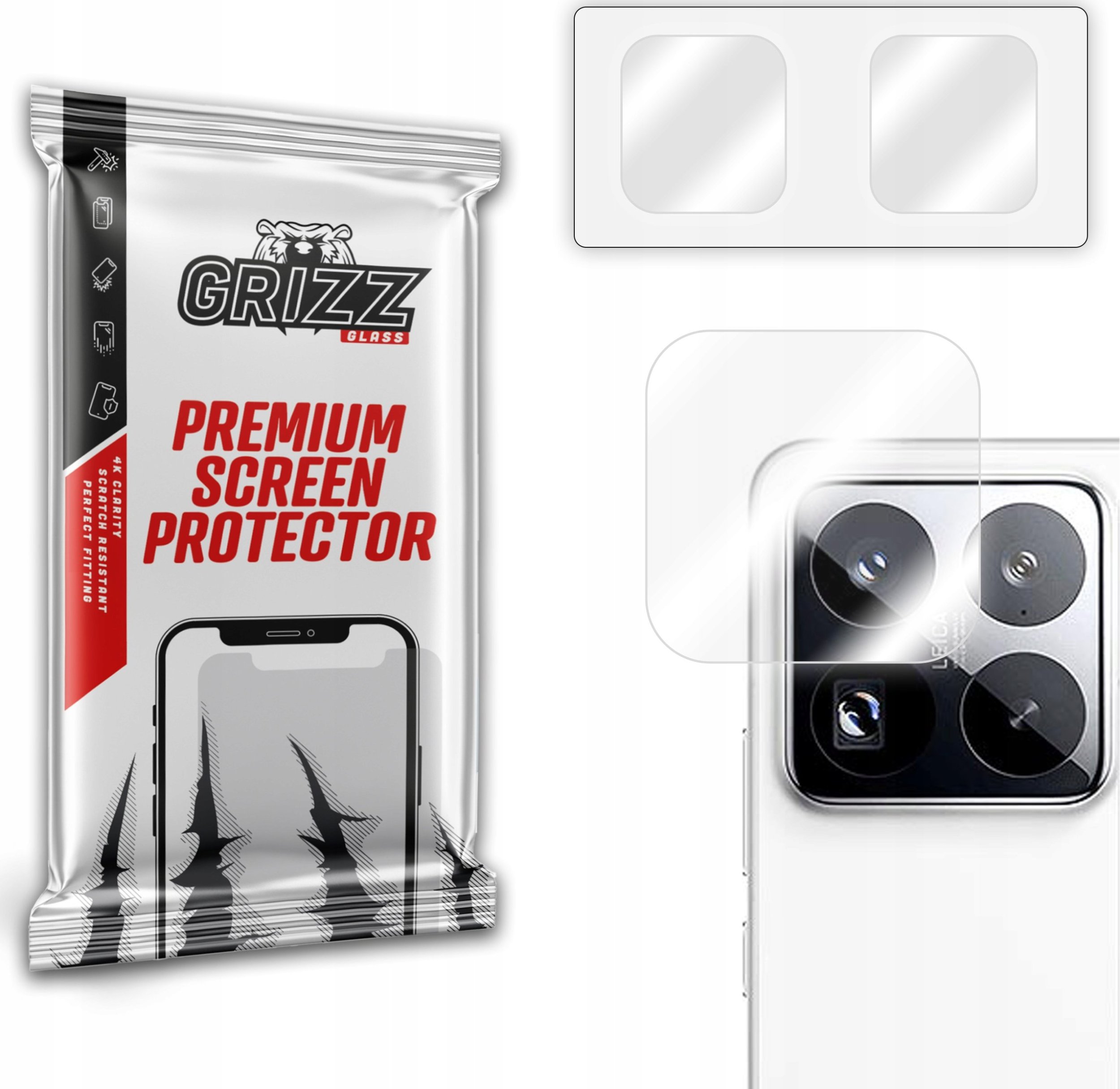 GrizzGlass Szkło na aparat GrizzGlass HybridGlass Camera do Xiaomi 15 Pro